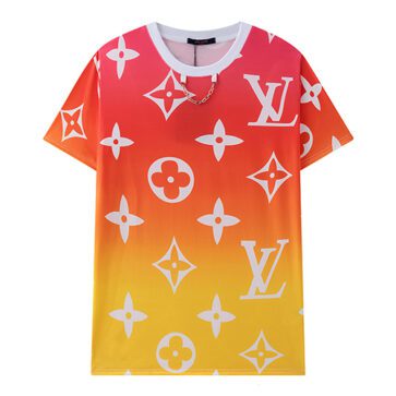Louis Vuitton-לואי ויטון TSHIRT - ORG Yellow & white
