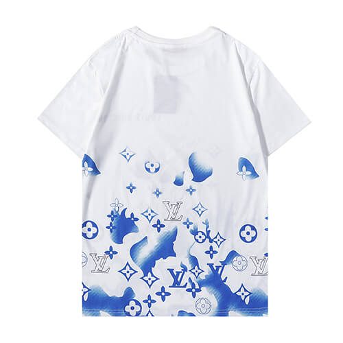 Louis Vuitton-לואי ויטון TSHIRT - White & Blue – תמונה 2