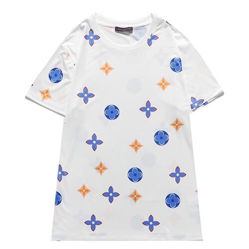 Louis Vuitton-לואי ויטון TSHIRT - White & Blue Mix