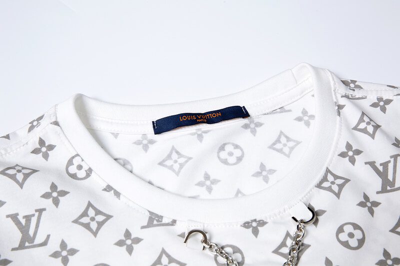 Louis Vuitton-לואי ויטון TSHIRT - White Gray – תמונה 4