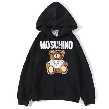 מוסקינו - MOSCHINO HOODIE - Black