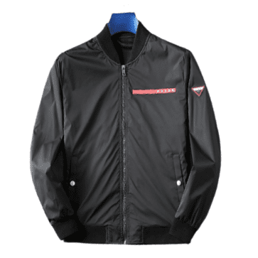 פראדה-PRADA- JECKET - Black Red Logo