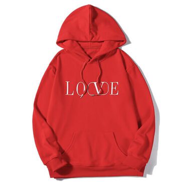 ולנטינו-VALENTINO HOODIES - Red & White