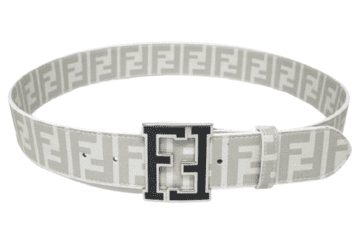 פנדי - FENDI BELT - White & Gray