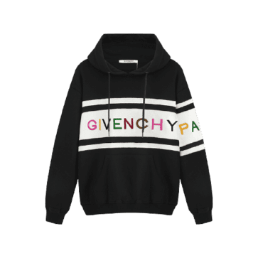 ג'יבנשי-GIVENCHY HOODIES - Black & White Combo