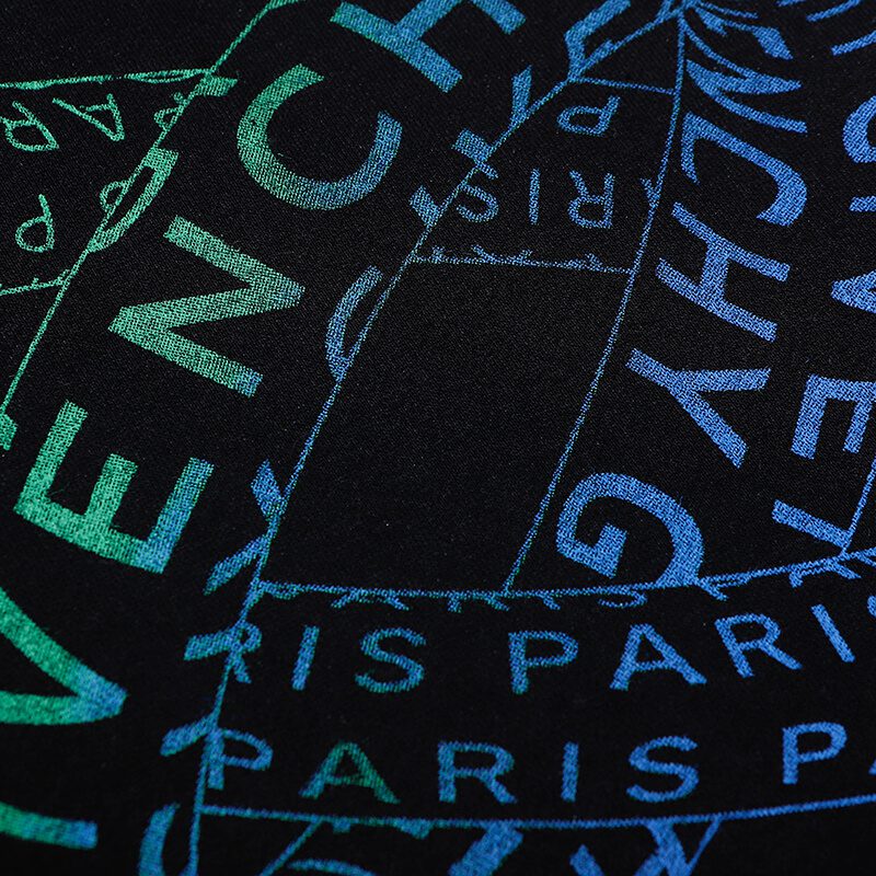 ג'יבנשי-GIVENCHY HOODIES - Black Blue Combo – תמונה 4