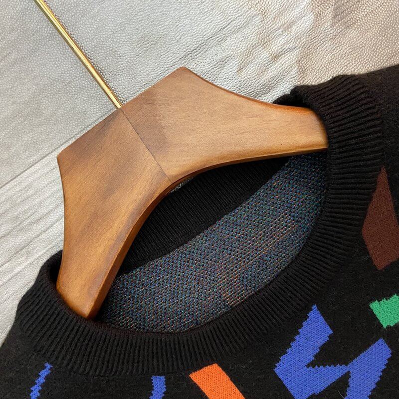 Louis Vuitton-לואי ויטון Sweter - Black Mix – תמונה 4