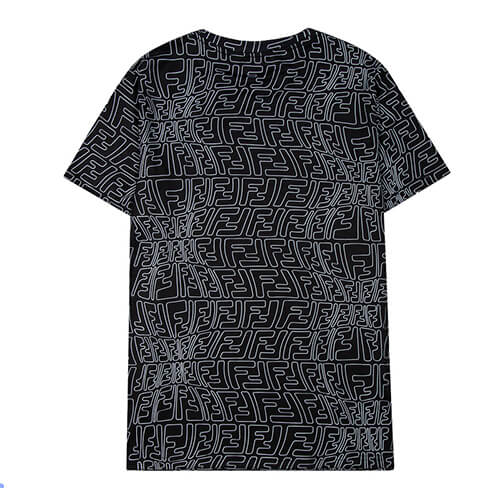 פנדי - FENDI TSHIRT MEN - Black & White – תמונה 2