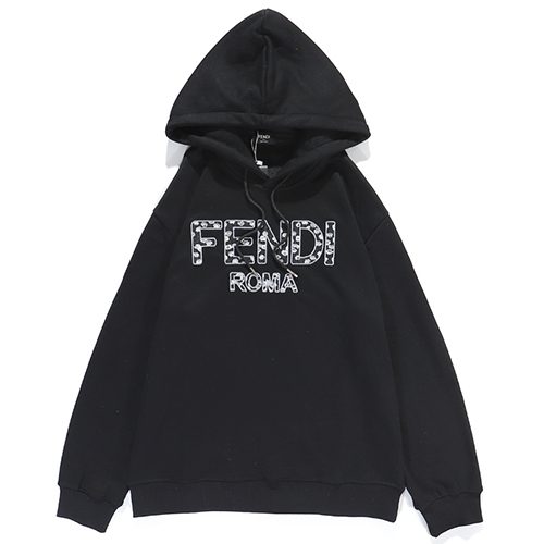 פנדי - FENDI HOODIES - Black & White Logo