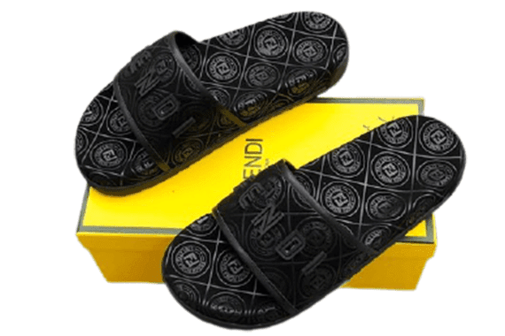 פנדי - FENDI SLIPPERS - Black – תמונה 6