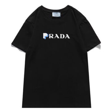 פראדה-PRADA TSHIRT POLO SHORT MEN - Black