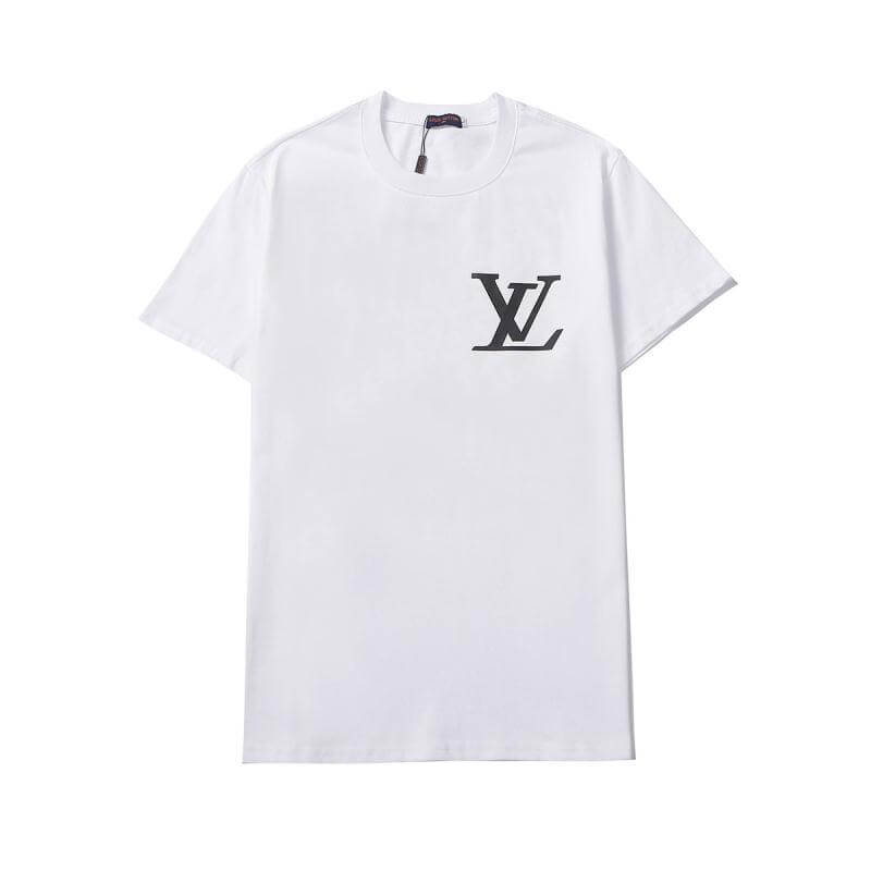 Louis Vuitton-לואי ויטון TSHIRT - White & Black Logo