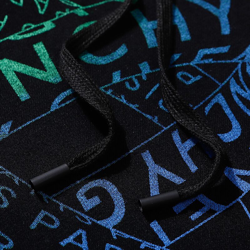 ג'יבנשי-GIVENCHY HOODIES - Black Blue Combo – תמונה 5