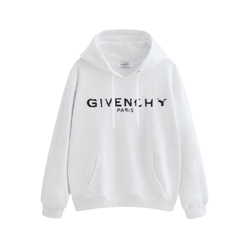 ג'יבנשי-GIVENCHY HOODIES - White & Black Logo