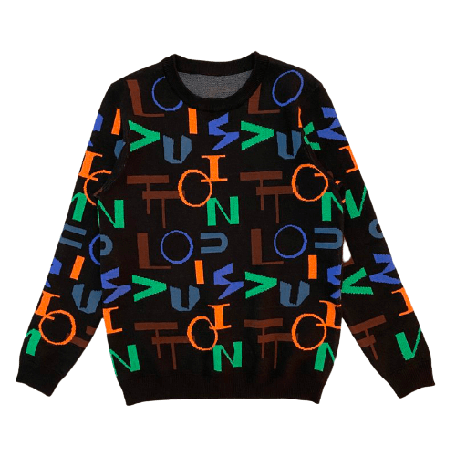 Louis Vuitton-לואי ויטון Sweter - Black Mix