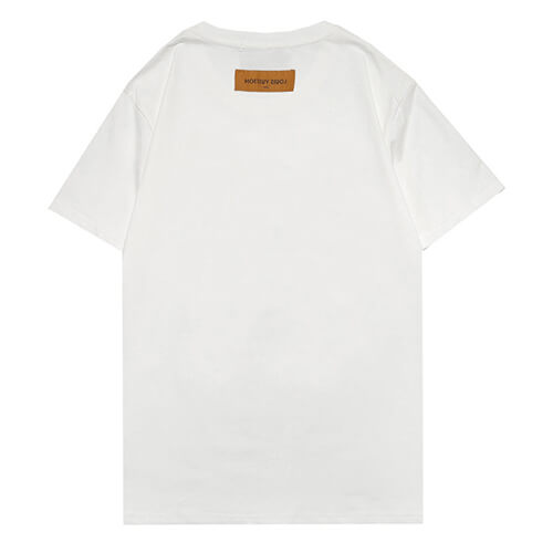 Louis Vuitton-לואי ויטון TSHIRT - White & Black Logo – תמונה 2