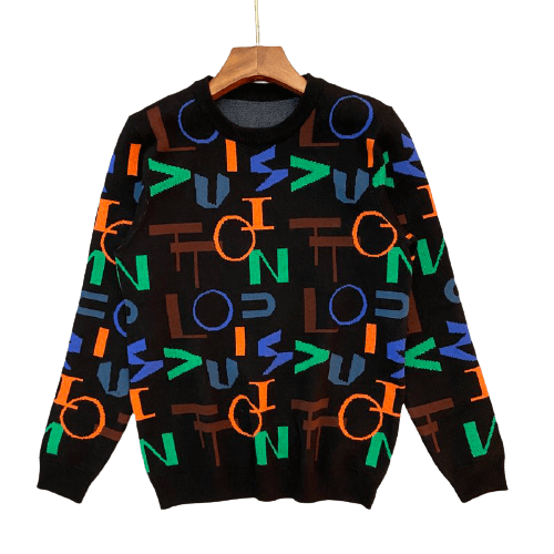 Louis Vuitton-לואי ויטון Sweter - Black Mix – תמונה 3