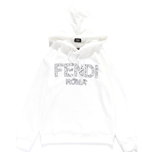 פנדי - FENDI HOODIES - White & black Logo