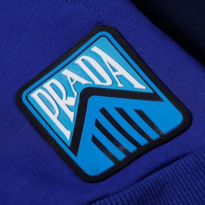 פראדה-PRADA- HOODIE- Black Blue – תמונה 4