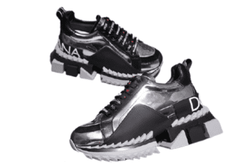 דולצ'ה וגבאנה-D&G Shoes - Selver Black & White