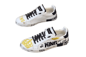 דולצ'ה וגבאנה-D&G Shoes - White Black & Yellow