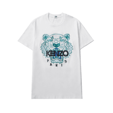 קנזו - KENZO Tshirts for men - White & Blue Black