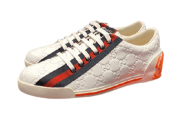 גוצ'י - GUCCI Shoe - Off Yellow Fuscous Grey & Red