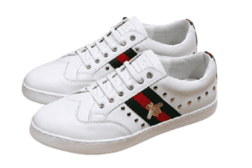 גוצ'י - GUCCI Shoe - White Green & Red