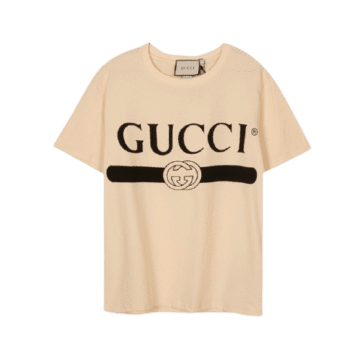 גוצ'י - GUCCI Tshirt - Champagne & Black