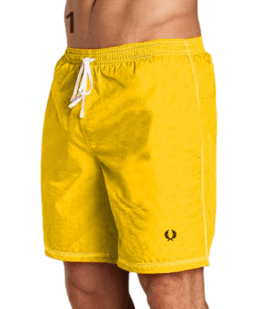 פרד פרי-FRED PERRY SHORT YELLOW