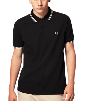 פרד פרי-FRED PERRY POLO - Black