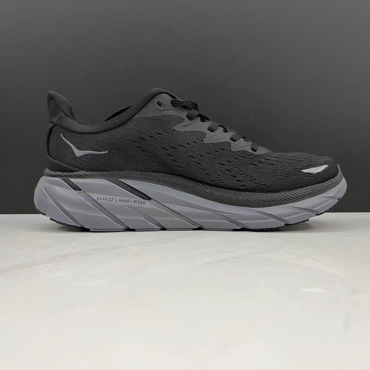 נעלי הוקה-HOKA ONE ONE Clifton 8 Carbon Grey – תמונה 8