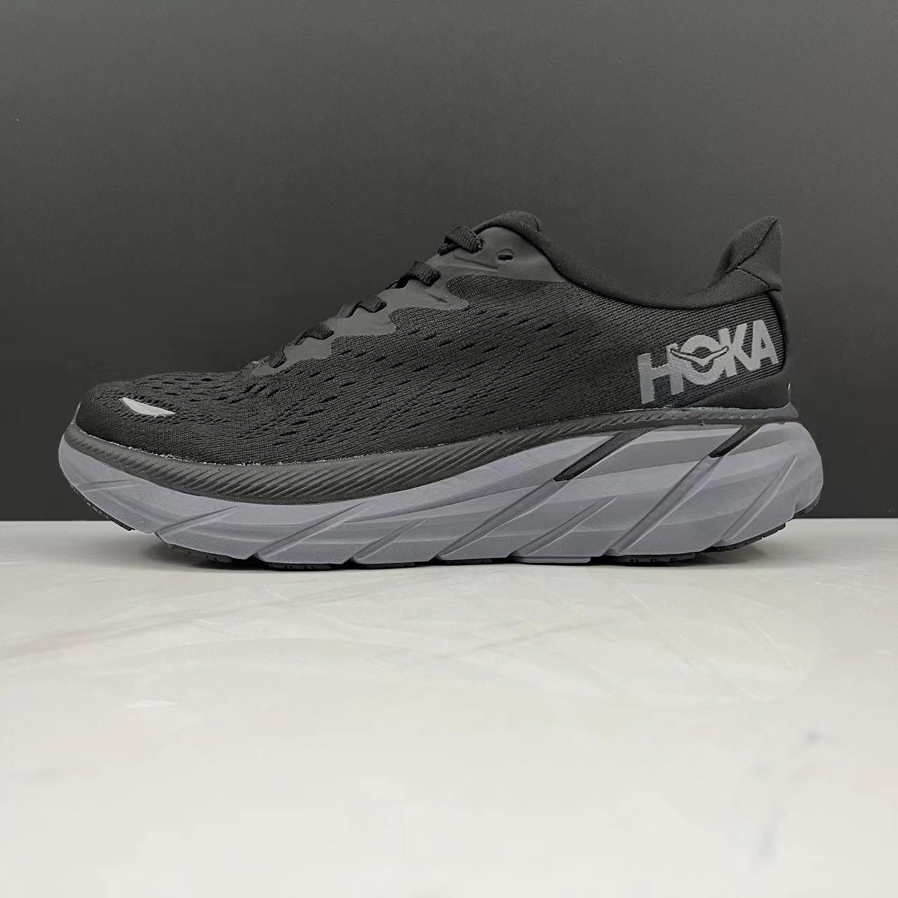 נעלי הוקה-HOKA ONE ONE Clifton 8 Carbon Grey – תמונה 6