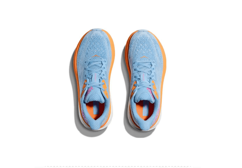 נעלי הוקה-HOKA ONE ONE Clifton 9 White Blue – תמונה 5