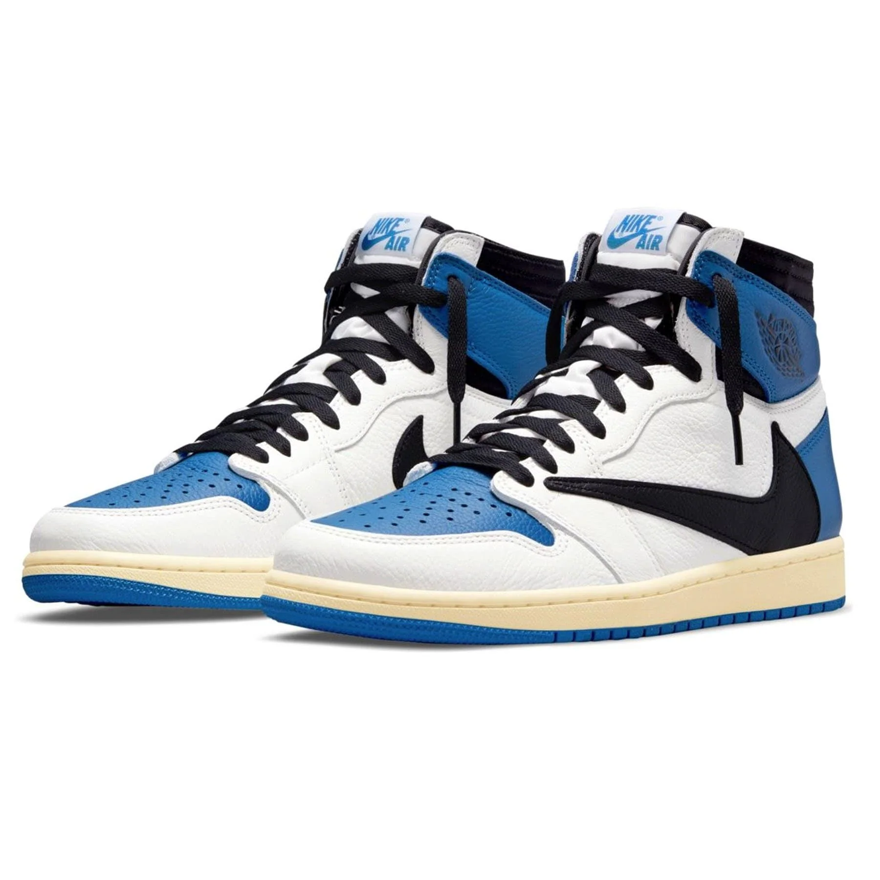 נייק ג'ורדן-Nike Air jordan 1 Mid - SP Fragment x Travis Scott Blue – תמונה 2