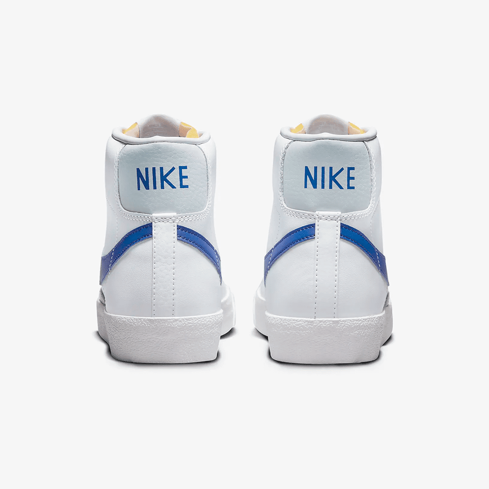 נייק בלייזר גבוהות- NIKE BLAZER MID '77 WHITE BLUE – תמונה 4