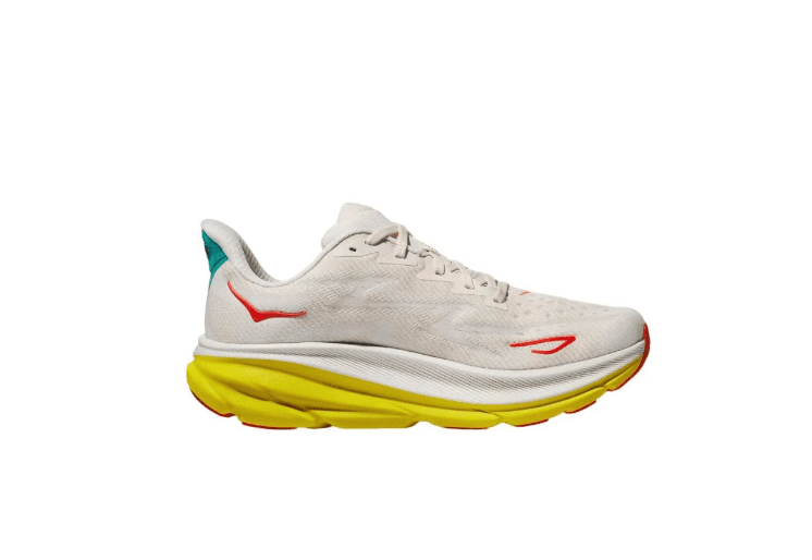 נעלי הוקה-HOKA ONE ONE Clifton 9 WHITE YELLOW – תמונה 2