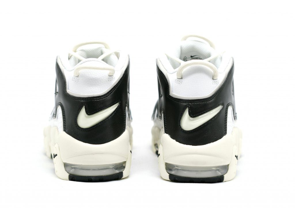 נייק אפטמפו סניקרס לגברים NIKE AIR MORE UPTEMPO '96 WHITE BLACK – תמונה 5