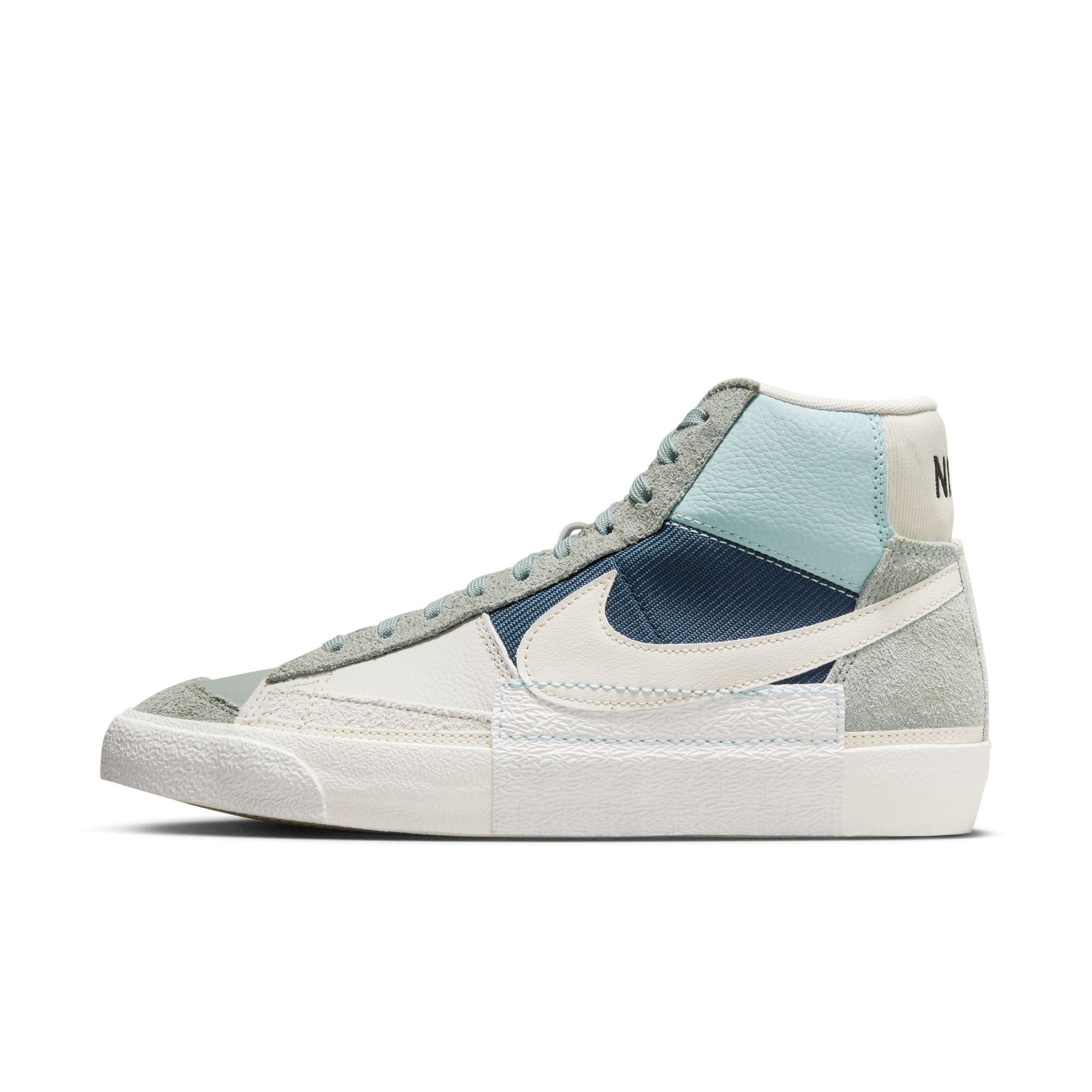 נייק בלייזר גבוהות- NIKE BLAZER MID '77 VINTAGE WHITE BLUE – תמונה 4