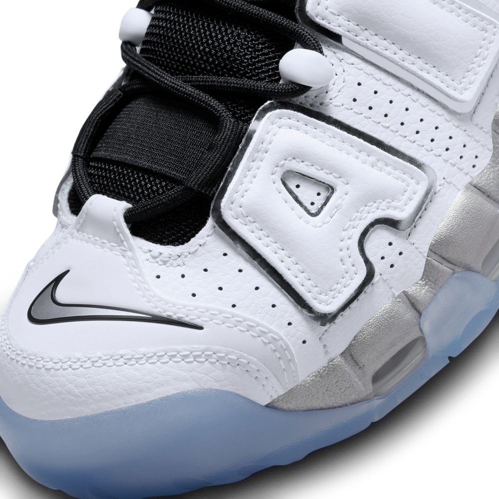 נייק אפטמפו סניקרס לגברים NIKE AIR MORE UPTEMPO '96 WHITE GREY – תמונה 7