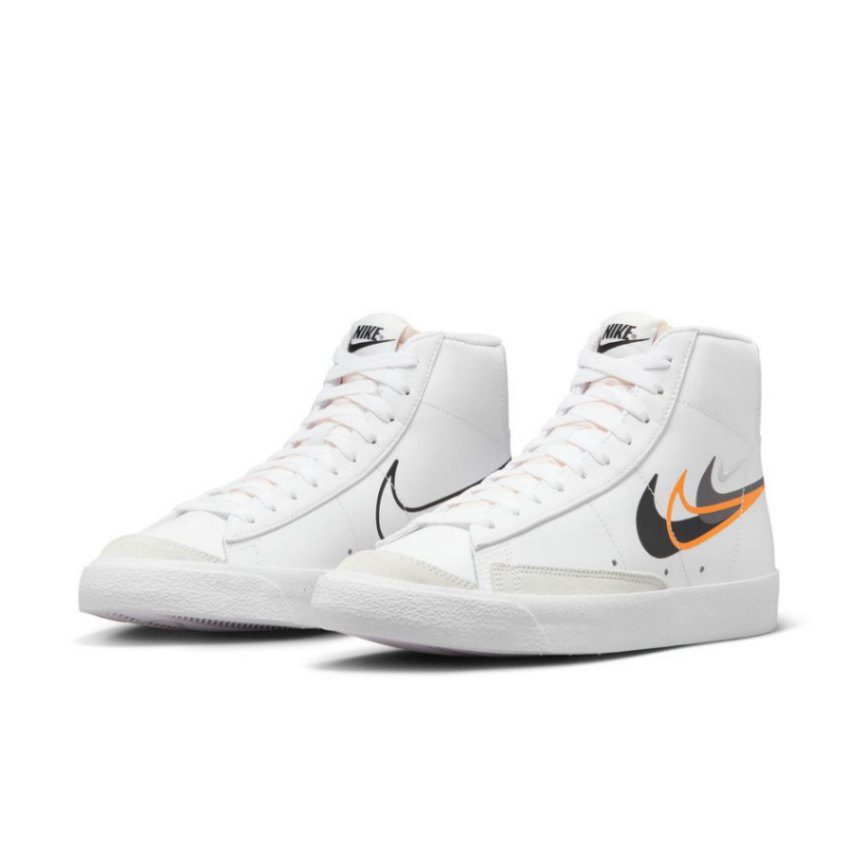 נייק בלייזר גבוהות- NIKE BLAZER MID '77 VINTAGE WHITE BLACK – תמונה 3