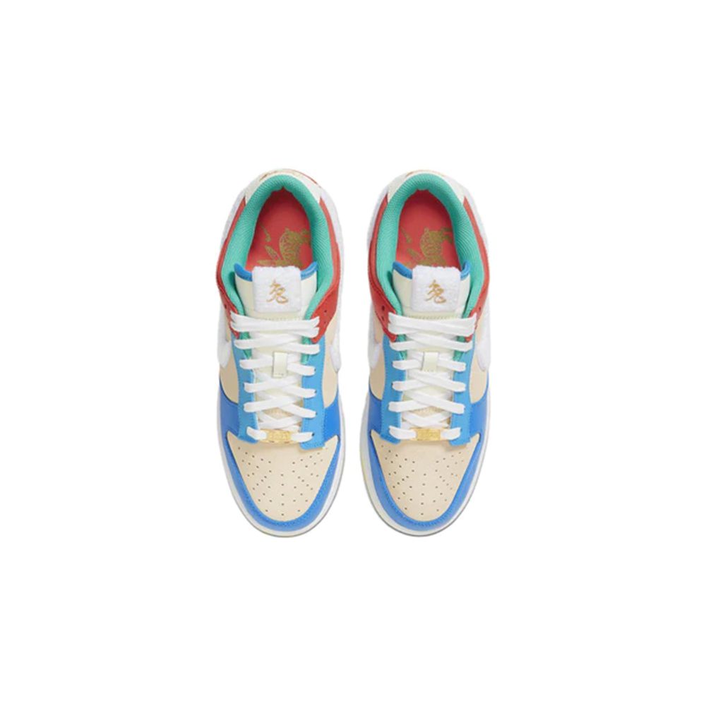 NIKE Dunk Low Retro PRM Year of the Rabbit Blue ange Cream – תמונה 3