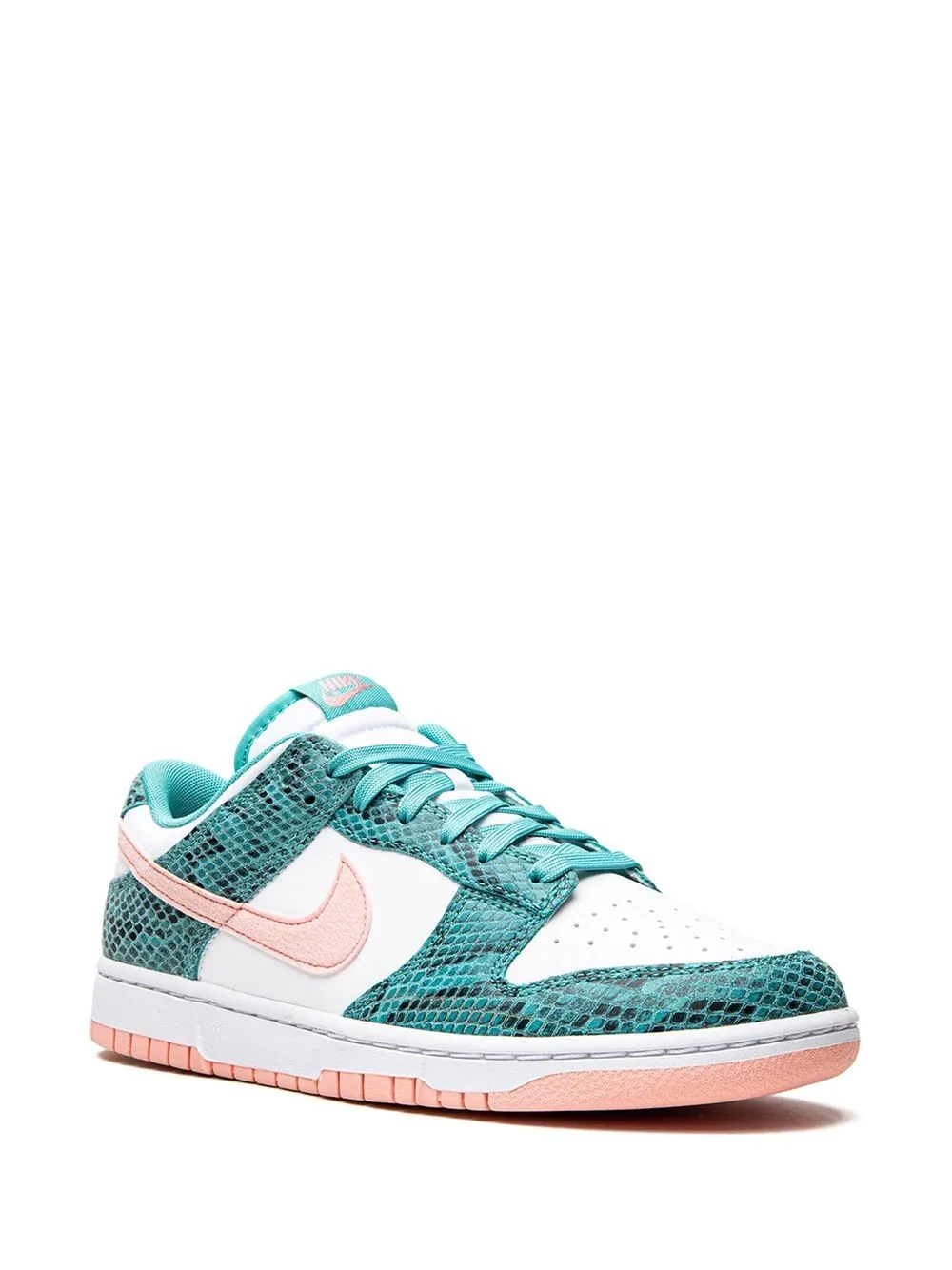 NIKE Dunk Low Snakeskin "Washed Teal/Bleached Coral" sneakers – תמונה 2