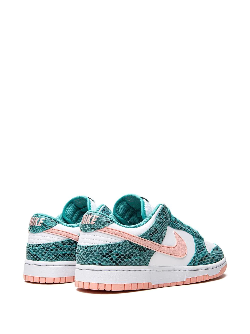 NIKE Dunk Low Snakeskin "Washed Teal/Bleached Coral" sneakers – תמונה 3