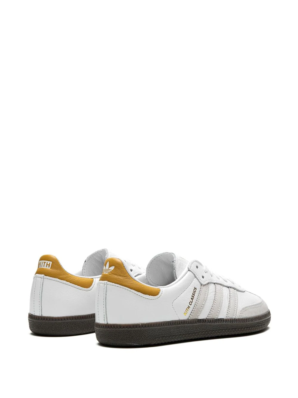 נעלי אדידס סמבה- x Kith Samba “White/Grey/Gold” sneakers – תמונה 3