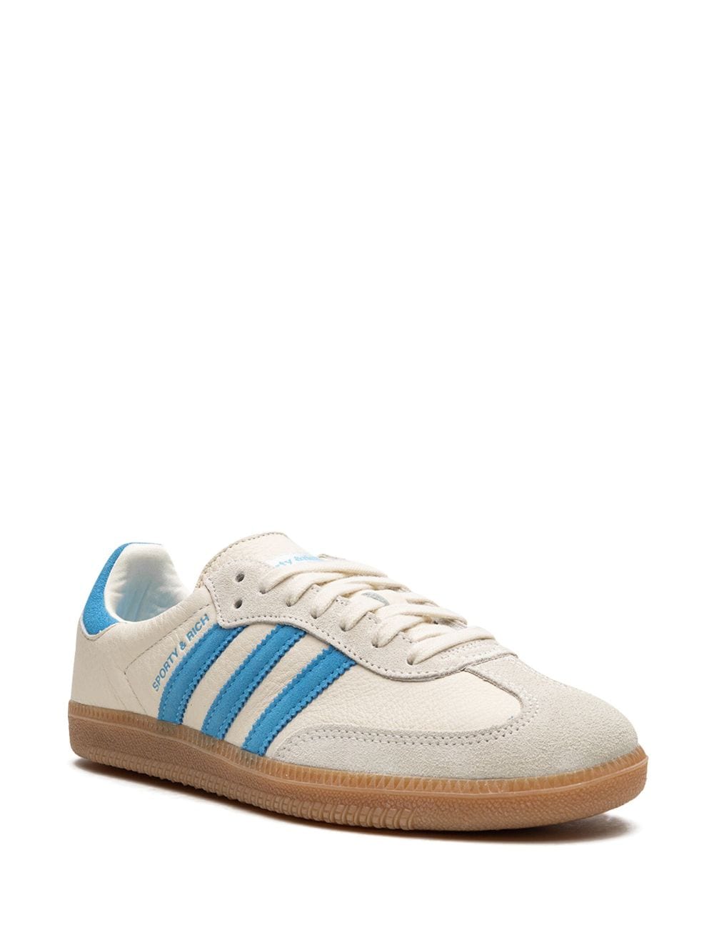 נעלי אדידס סמבה- x Sporty and Rich Samba "Cream Blue" sneakers – תמונה 2