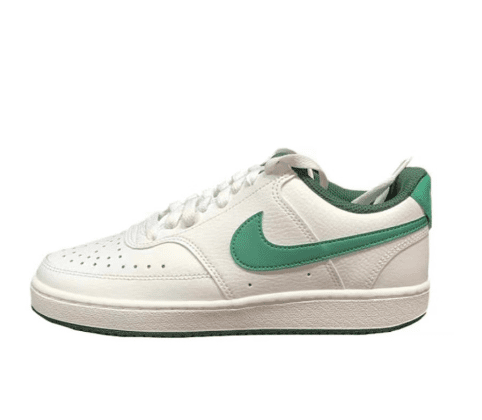 NIKE COURT VISION LOW WHITE AND GREEN