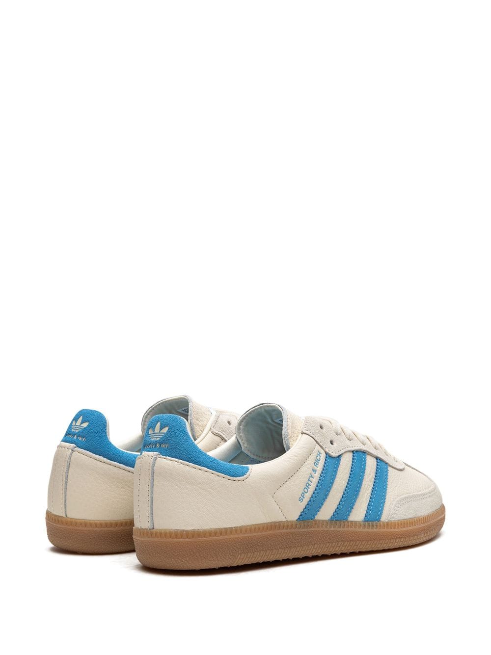 נעלי אדידס סמבה- x Sporty and Rich Samba "Cream Blue" sneakers – תמונה 3