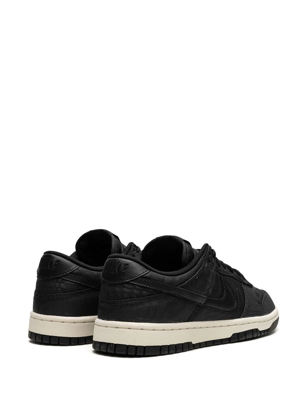 NIKE Dunk Low Retro PRM "Black Canvas" sneakers – תמונה 3