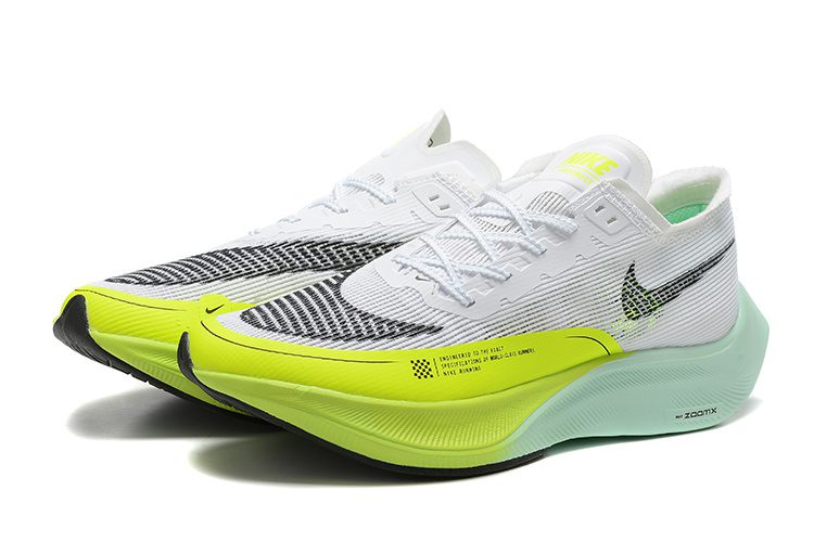Nike ZoomX Vaporfly Next% 2 White Volt Racer Blue – תמונה 4